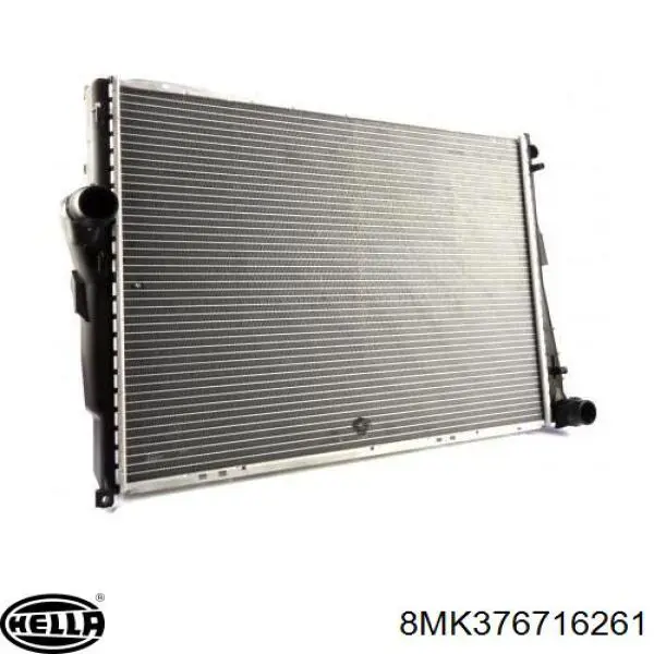 Radiador refrigeración del motor 8MK376716261 HELLA