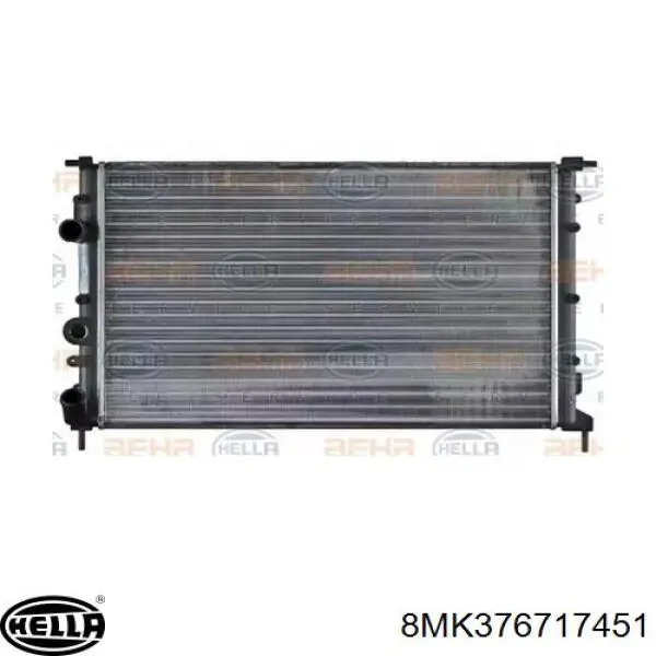 Radiador refrigeración del motor 8MK376717451 HELLA