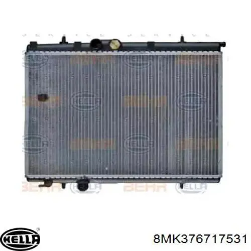 Radiador refrigeración del motor 8MK376717531 HELLA