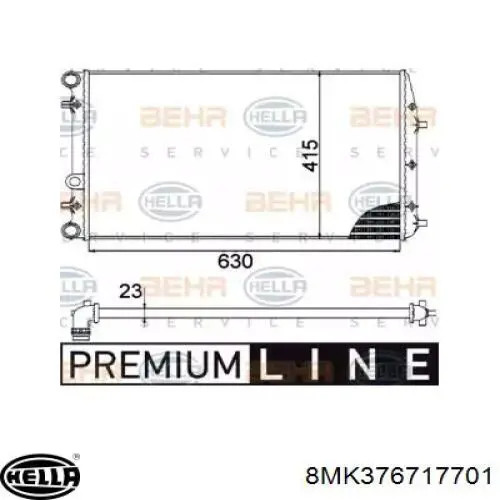 Радиатор 8MK376717701 HELLA