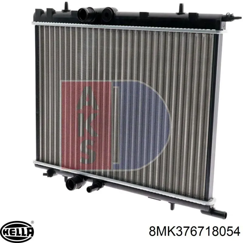 Radiador refrigeración del motor 8MK376718054 HELLA