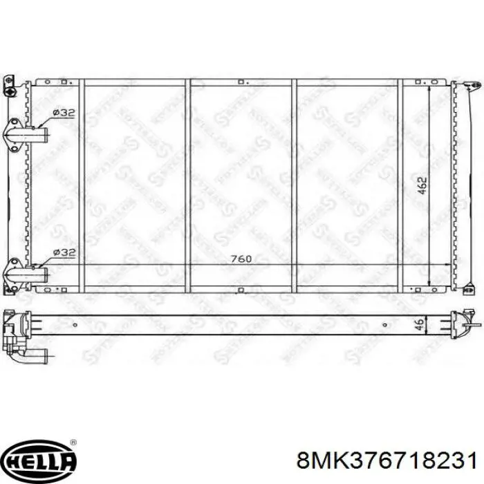 Купить 9161436 Renault (RVI) Радиатор водяной