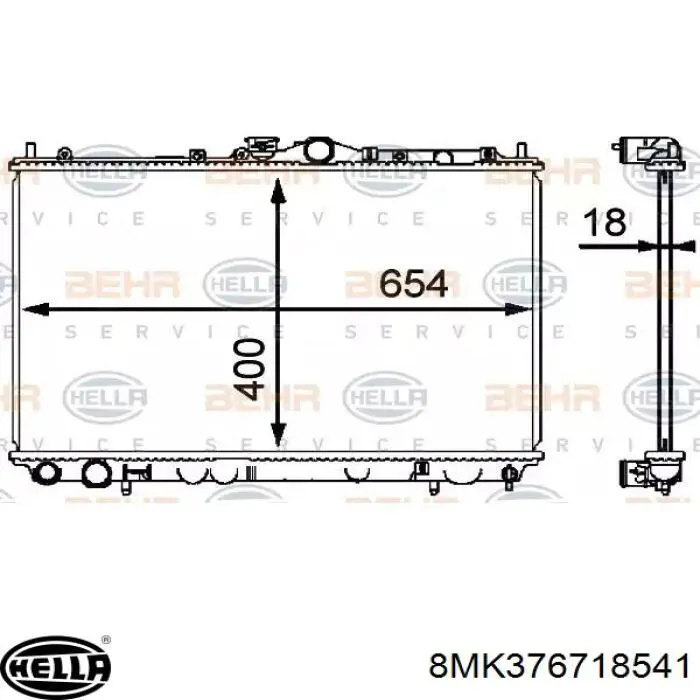 Радиатор 8MK376718541 HELLA