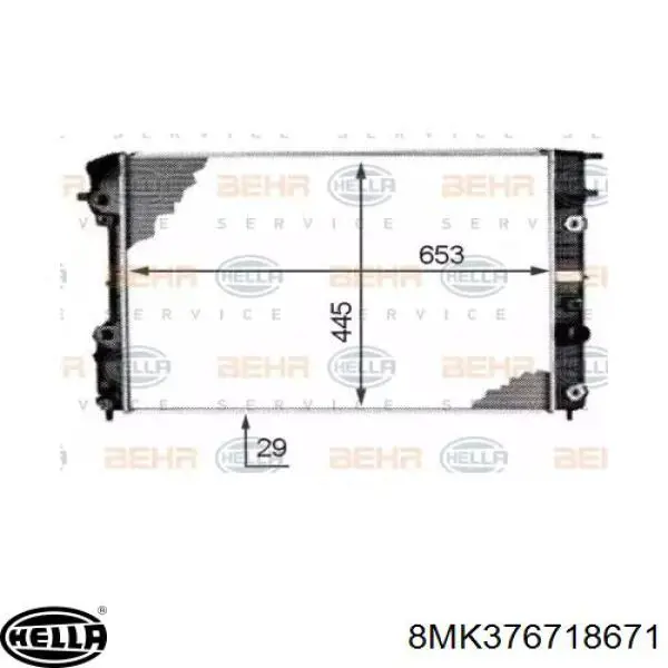 52463050 Opel Радиатор основной