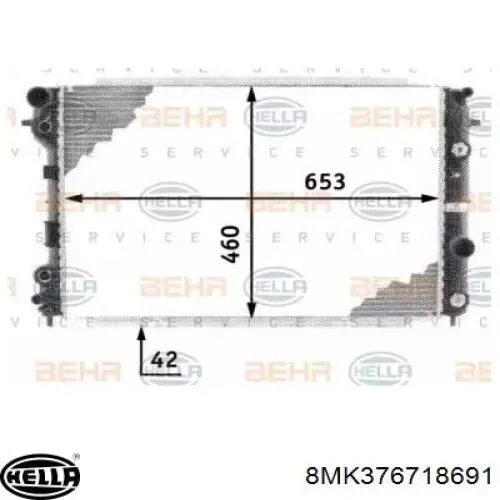 Радиатор 6302004 Market (OEM)