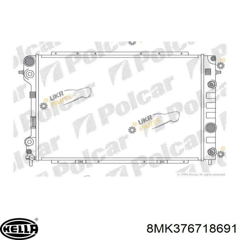 Радиатор охлаждения двигателя Opel 6302004 цена, от 148.60 USD
