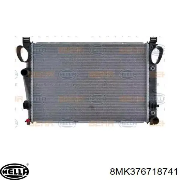 Radiador refrigeración del motor 8MK376718741 HELLA