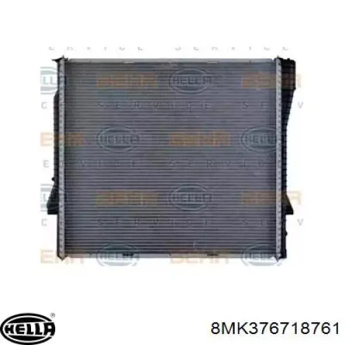 Radiador refrigeración del motor 8MK376718761 HELLA