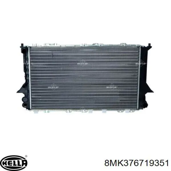 Radiador refrigeración del motor 8MK376719351 HELLA