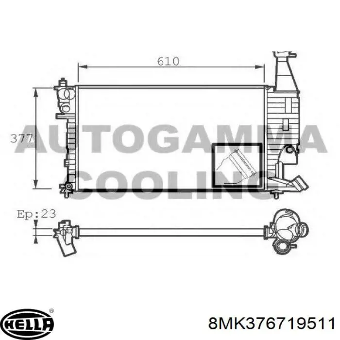 133047 Peugeot/Citroen Радиатор основной