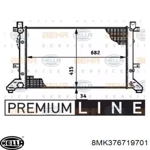 Радиатор 8MK376719701 HELLA