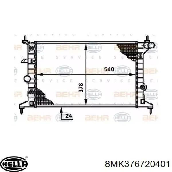 Радиатор 90499823 General Motors