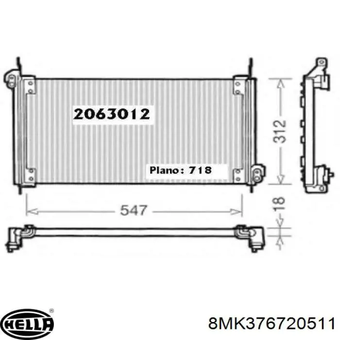 Радиатор охлаждения Hart 620267
