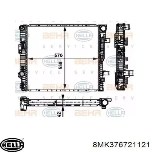 Радиатор охлаждения двигателя NRF 53896 цена, от 370.78 USD