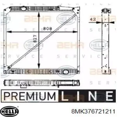 Радиатор охлаждения двигателя HELLA 8MK376721211 цена, от 384.74 USD