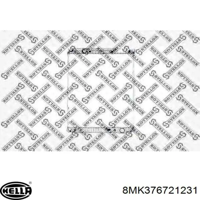 8MK376721231 HELLA Радиатор основной