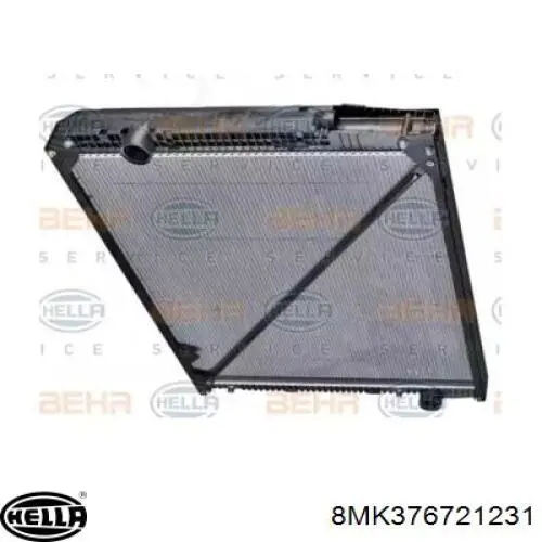 Radiador refrigeración del motor 8MK376721231 HELLA