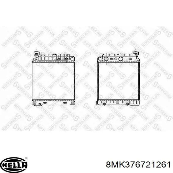 Купить 9705000403 Mercedes Радиатор водяной