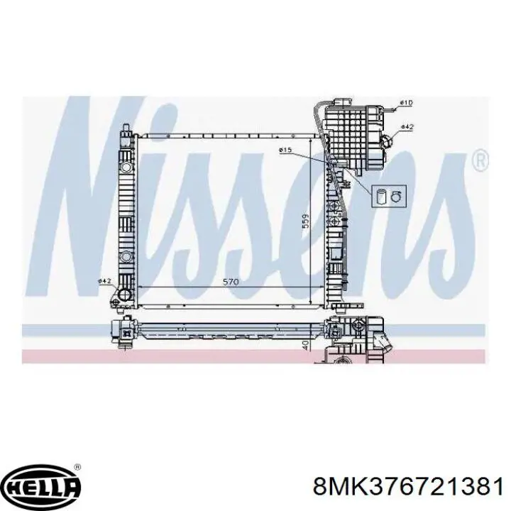 Купить 620257 Hart Радиатор водяной