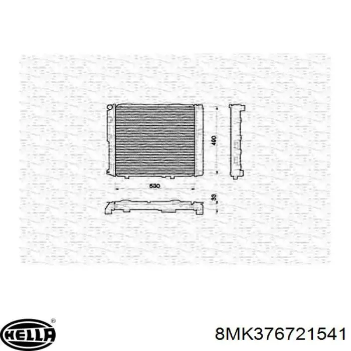 Радиатор охлаждения двигателя Auger 77897 цена, от 352.22 USD