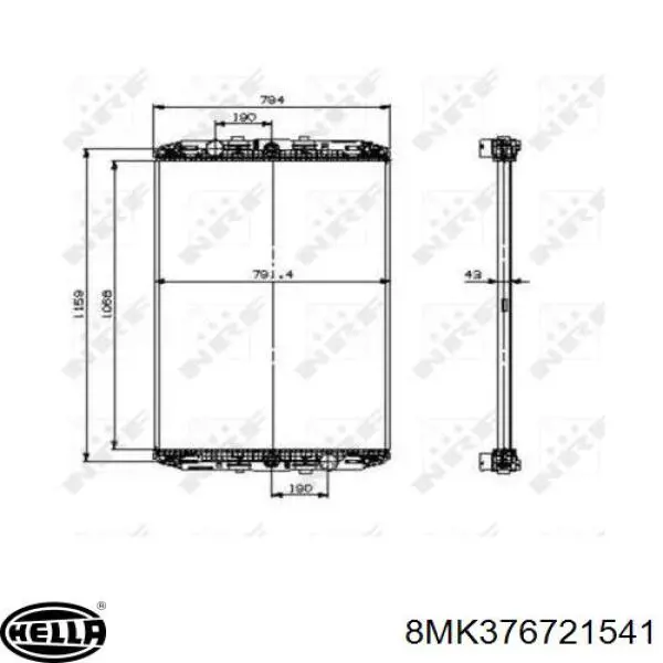 Радиатор 201DF696601RNV Perfekt Cooling