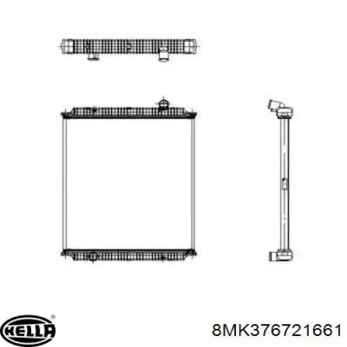 Радиатор 635202 Diesel Technic