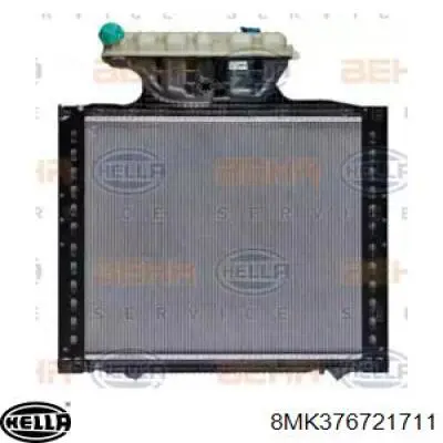 Radiador refrigeración del motor 8MK376721711 HELLA
