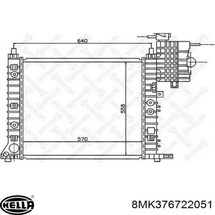 Купить A6385013501 Mercedes Радиатор водяной