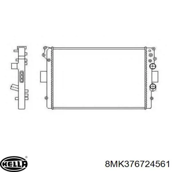 Радиатор BMQ170 Magneti Marelli