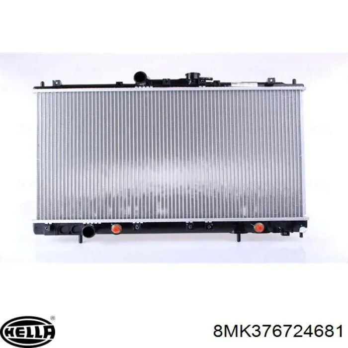 Radiador refrigeración del motor 8MK376724681 HELLA