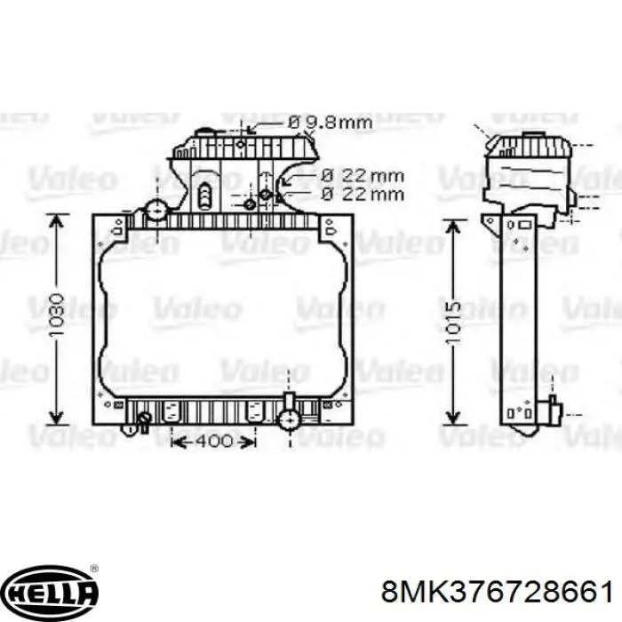 Купить 311MN648201 Perfekt Cooling Радиатор водяной