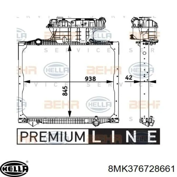 Радиатор 311MN648201 Perfekt Cooling
