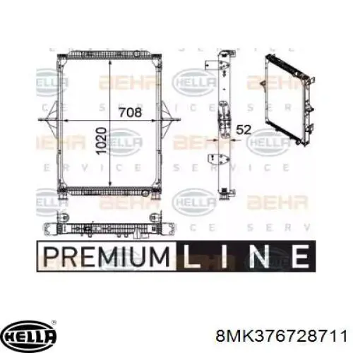 5010619446 Renault (RVI) Радиатор основной