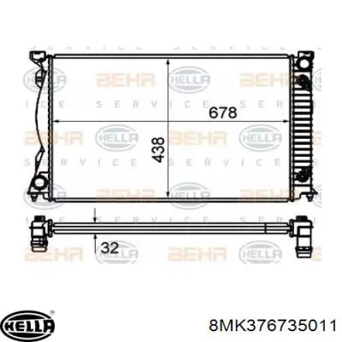 Радиатор 4F0121251F Market (OEM)