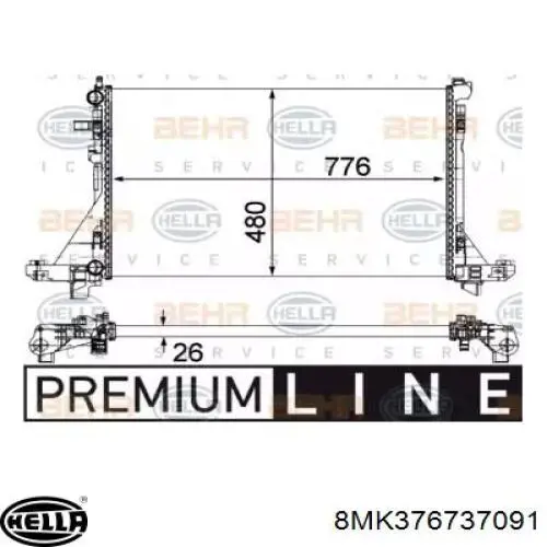 Купить 214004474R Renault (RVI) Радиатор водяной