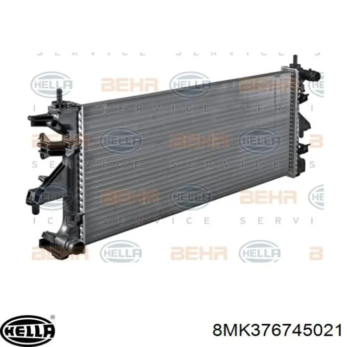 Radiador refrigeración del motor 8MK376745021 HELLA