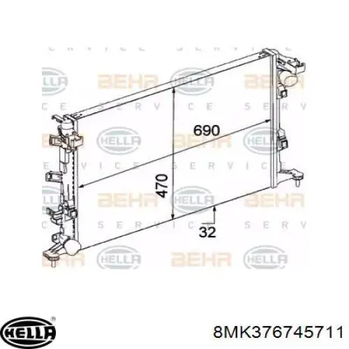 214100007R Renault (RVI) Радиатор основной