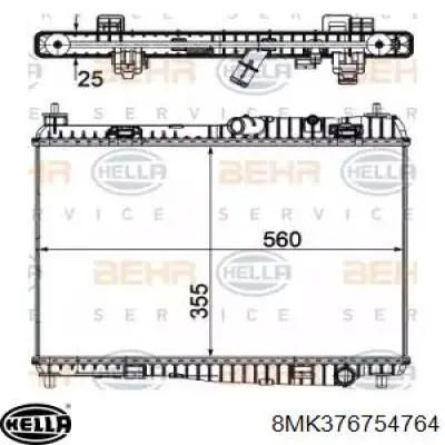 Радиатор 8MK376754764 HELLA