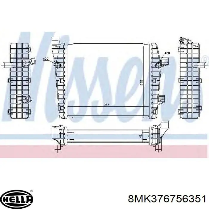 701225 VALEO Радиатор основной