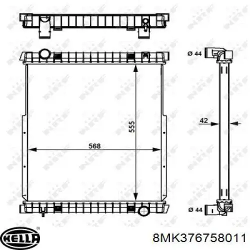 Радиатор охлаждения двигателя Perfekt Cooling 721IV054701 цена, от 192.56 USD