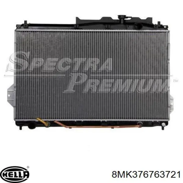 Radiador refrigeración del motor 8MK376763721 HELLA