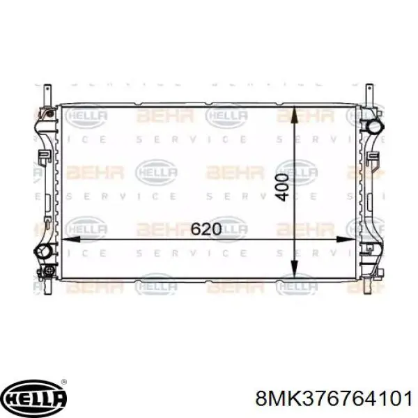 Радиатор 8MK376764101 HELLA