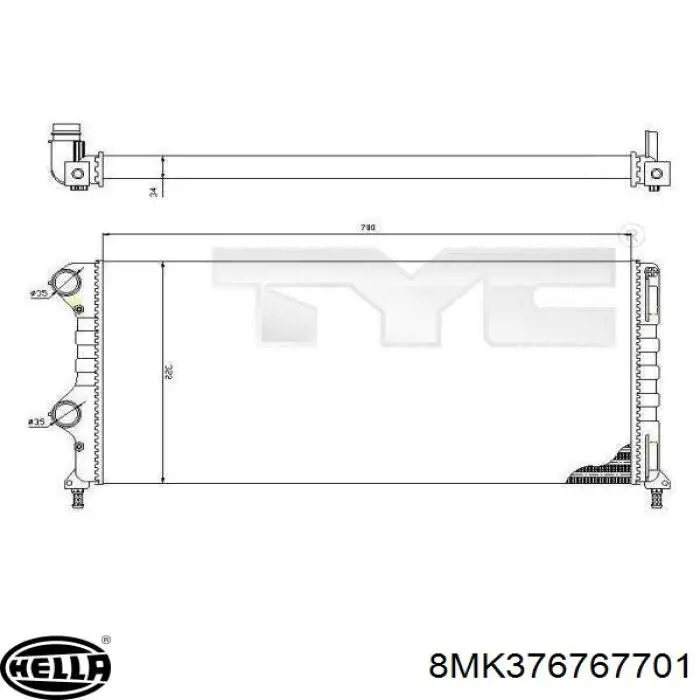 Радиатор PR2210A2 Profit