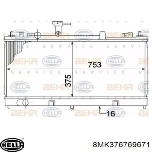 Радиатор охлаждения двигателя Polcar 4519083 цена, от 45.81 USD