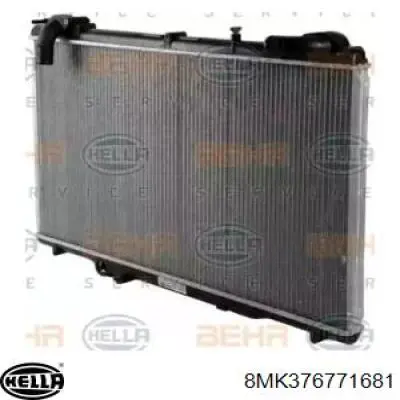 Radiador refrigeración del motor 8MK376771681 HELLA