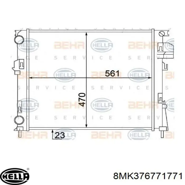 Радиатор 4412817 Renault (RVI)