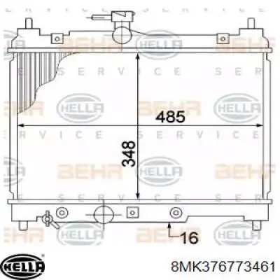 Радиатор 8MK376773461 HELLA