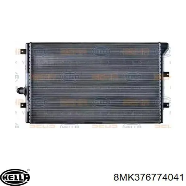 Radiador refrigeración del motor 8MK376774041 HELLA