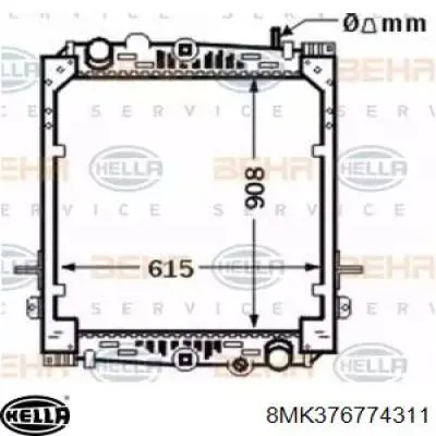 545257 Diesel Technic Радиатор основной