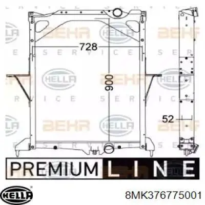 8MK376775001 HELLA радиатор